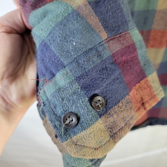 Mens Impact Shacket Cotton/Poly Quilted inside Button Front Hooded Size LT - Picture 10 of 12